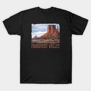 Monument Valley, Arizona & Utah, scenic mountain colorful landscape souvenir design T-Shirt